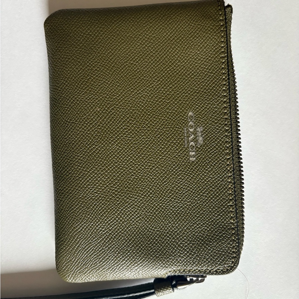 Coach Olive Green Wristlet